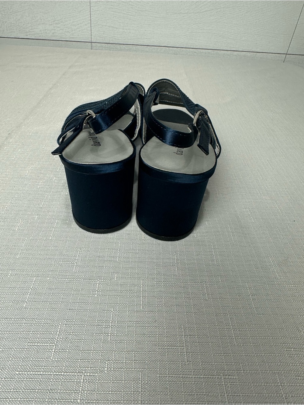 David Tate Desire Shoe in Navy Size 10W - Picture 7 of 10